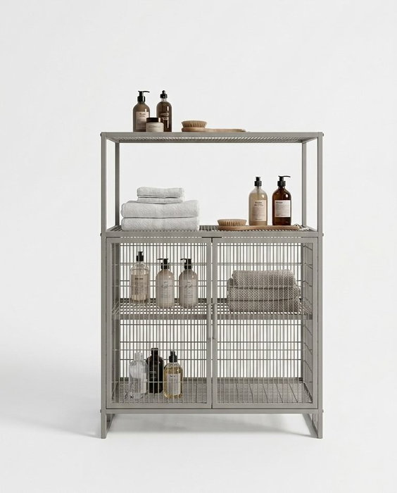 Hanah Home Kron Armario Multiusos Gris